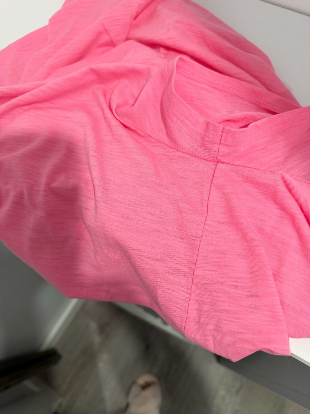 Lilly Pulitzer Bright Pink Scoop Neck Short Sleeve Tee - Picture 3 of 5